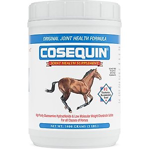Nutramax Cosequin Powder with Glucosamine & Chondroitin Original Joint Health Supplement for Horses, 3-lb tub