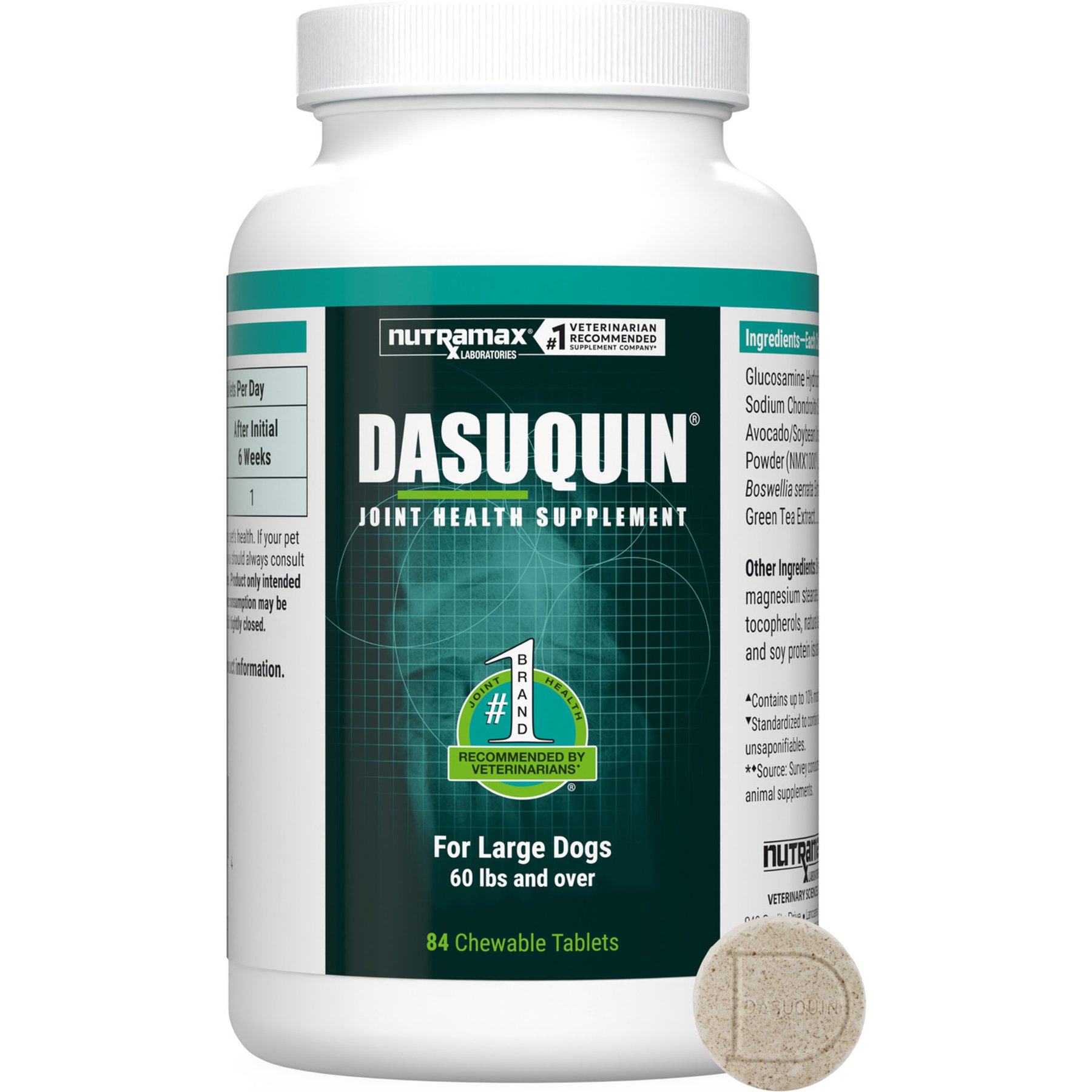 Nutramax Dasuquin Joint Health Large Dog Supplement (> 60-lbs), 84 ct