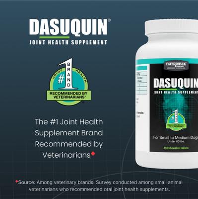 Show full view: Nutramax Dasuquin Hip & Joint Chewable Tablets Joint Supplement for Small & Medium Dogs, 150 count slide 4 of 13