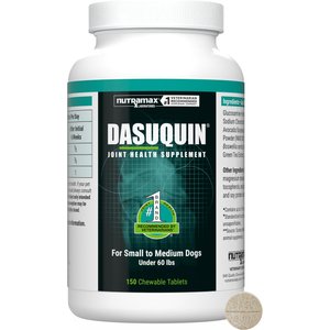 Nutramax Dasuquin Hip & Joint Chewable Tablets Joint Supplement for Small & Medium Dogs, 150 count