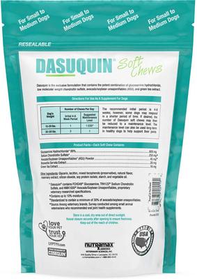 Show full view: Nutramax Dasuquin Hip & Joint Soft Chew Joint Supplement for Small to Medium Dogs, 168 count slide 3 of 10