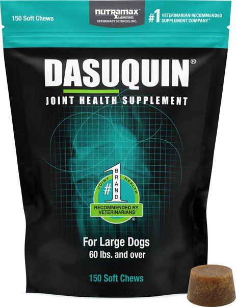 Show full view: Nutramax Dasuquin Hip & Joint Soft Chews Joint Supplement for Large Dogs, 150 count slide 1 of 13