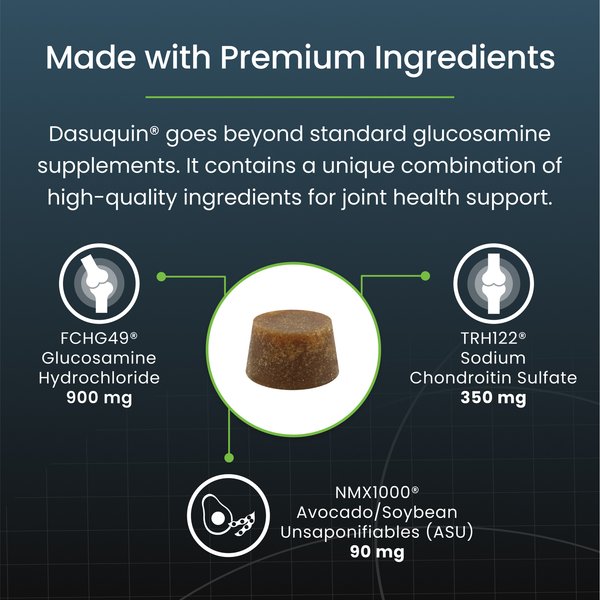 Show full view: Nutramax Dasuquin Hip & Joint Soft Chews Joint Supplement for Large Dogs, 150 count slide 5 of 13