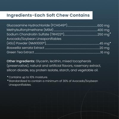 Show full view: Nutramax Dasuquin Hip & Joint Soft Chews Joint Supplement for Small & Medium Dogs, 84 count slide 8 of 12