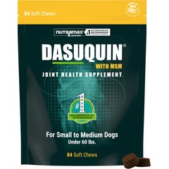 Nutramax Dasuquin Hip & Joint Soft Chews Joint Supplement for Small & Medium Dogs, 84 count