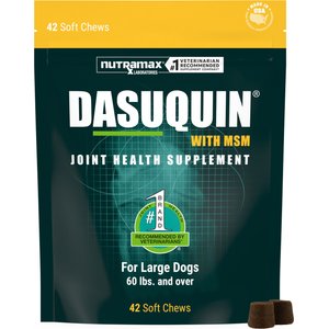 Nutramax Dasuquin with MSM Hip & Joint Soft Chews Joint Supplement for Large Dogs, 42 count