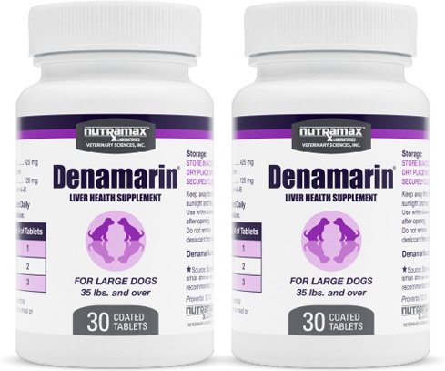 Nutramax Denamarin with S-Adenosylmethionine & Silybin Chewable Tablets Liver Supplement for Dogs