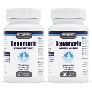 Nutramax Denamarin with S-Adenosylmethionine & Silybin Tablet Liver Supplement for Large Dogs
