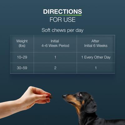 Show full view: Nutramax Hip & Joint Dasuquin Soft Chews Joint Supplement for Small to Medium Dogs, 84 count slide 8 of 13