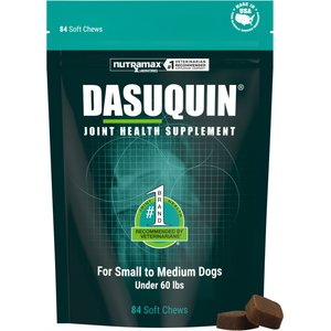 Nutramax Hip & Joint Dasuquin Soft Chews Joint Supplement for Small to Medium Dogs, 84 count