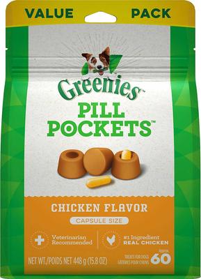 Show full view: Nutramax Proviable-DC Capsules Supplement + Greenies Pill Pockets Canine Chicken Flavor Dog Treats slide 6 of 8