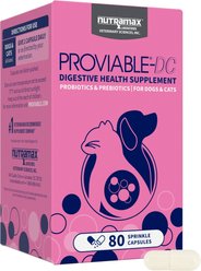Nutramax Proviable Probiotics & Prebiotics Digestive Health Supplement for Dogs & Cats, 80 count slide 1 of 8