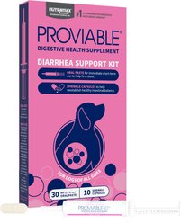 Nutramax Proviable Probiotics & Prebiotics Digestive Health Supplement for Dogs, 30 mL paste, 10 capsules