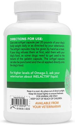 Show full view: Nutramax Welactin Canine Omega-3 Softgel Capsules + Dasuquin with MSM Joint Health Chewable Tablets Large Dog Supplement slide 3 of 10