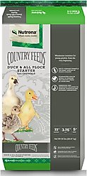 Nutrena Country Feeds Duck & All Flock Starter Crumble Poultry Feed, 50-lb bag