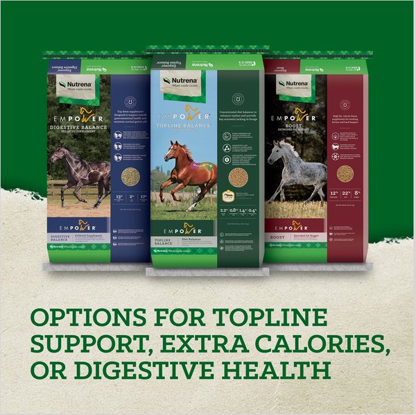 Show full view: Nutrena Empower Digestive Balance Horse Supplement, 40-lb bag slide 7 of 10