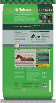 Show full view: Nutrena Empower Topline Balance Horse Supplement, 40-lb bag slide 4 of 10