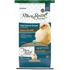 Nutrena Nature Smart Organic Chick Starter Grower 20% Protein Crumble Chicken Feed, 35-lb bag