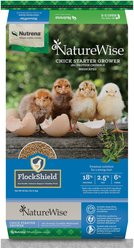 Nutrena NatureWise Chick Starter Grower Medicated 18% Protein Crumbles Poultry Feed, 40-lb bag