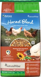 Nutrena NatureWise Harvest Blend 18% Protein Layer Chicken Feed, 40-lb bag