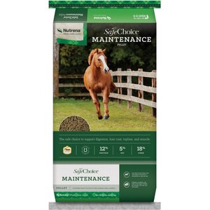 Nutrena SafeChoice Maintenance Horse Feed, 50-lb bag