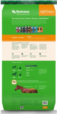 Show full view: Nutrena SafeChoice Mare & Foal Pellet Horse Feed, 50-lb bag slide 3 of 9