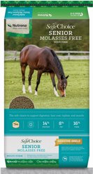 Nutrena SafeChoice Senior Molasses Free Horse Feed, 50-lb bag