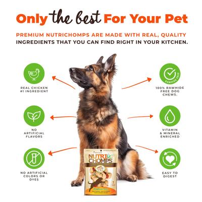 Show full view: Nutri Chomps 4" Chicken Knot with Flavor Wrap Dog Treats, 7 count slide 4 of 9