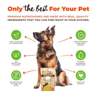 Show full view: Nutri Chomps 6" Assorted Flavor Braid Dog Treats, 4 count slide 5 of 10