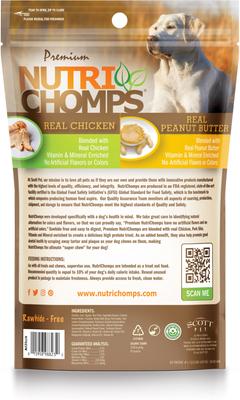 Show full view: Nutri Chomps 6" Peanut Butter Flavor Braid Dog Treats, 12 count slide 3 of 10