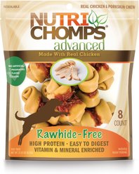 Nutri Chomps Advanced Real Chicken Knot Dog Treats, 8 count
