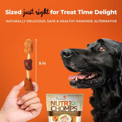 Show full view: Nutri Chomps Chicken Kabobs Dog Treats, 6 count slide 6 of 10