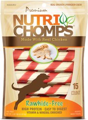 Nutri Chomps Chicken Twist with Flavor Wrap Dog Treats, 15 count