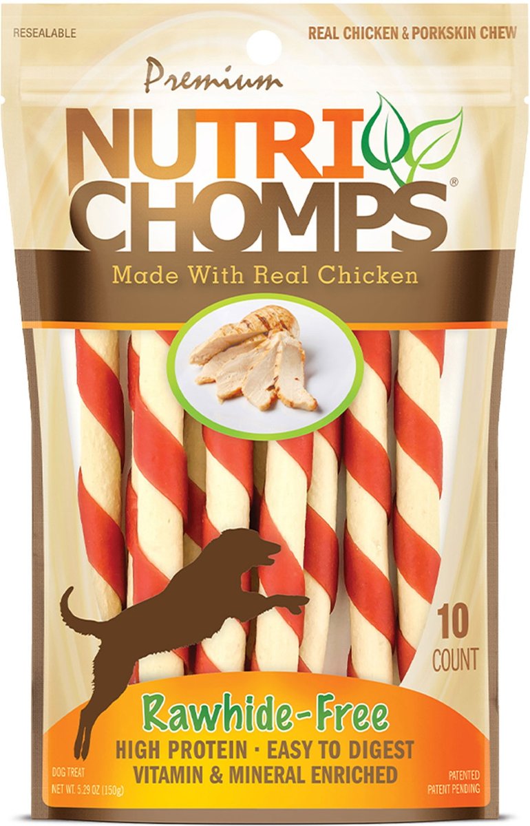 Nutri Chomps Mini Chicken Flavor Twist Dog Treats