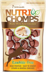 Nutri Chomps Mini Chicken Knot Dog Treats, 8 count
