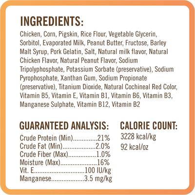 Show full view: Nutri Chomps Mini Twists Chicken, Peanut Butter & Milk Flavor Variety Pack Dog Treats, 12 count slide 4 of 11