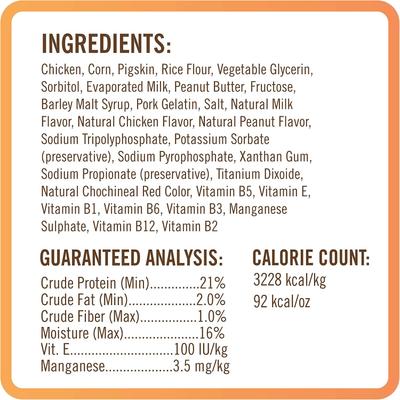 Show full view: Nutri Chomps Twists Chicken, Peanut Butter & Milk Flavor Variety Pack Dog Treats, 12 count slide 4 of 11