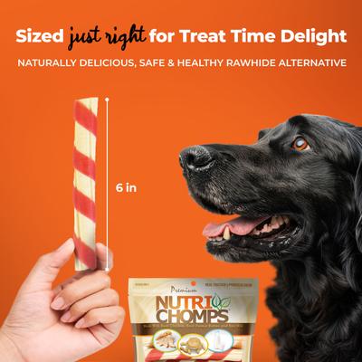 Show full view: Nutri Chomps Twists Chicken, Peanut Butter & Milk Flavor Variety Pack Dog Treats, 12 count slide 7 of 11