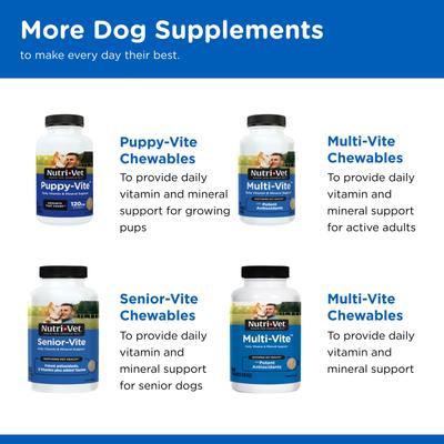 Show full view: Nutri-Vet Adult-Vite Soft Chews Multivitamin for Dogs, 6-oz bag slide 7 of 11