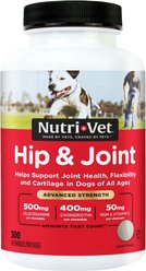 Nutri-Vet Advanced Strength Chewable Tablets Joint Supplement for Dogs, 300 count
