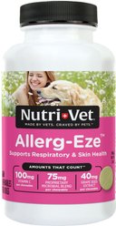 Nutri-Vet Allerg-Eze Chewable Tablets Respiratory Supplement for Dogs, 60 count