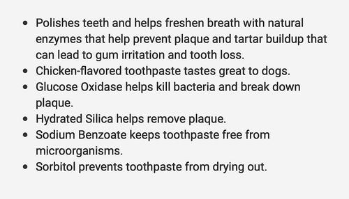 Show full view: Nutri-Vet Chicken Flavored Enzymatic Dog Dental Kit slide 5 of 6