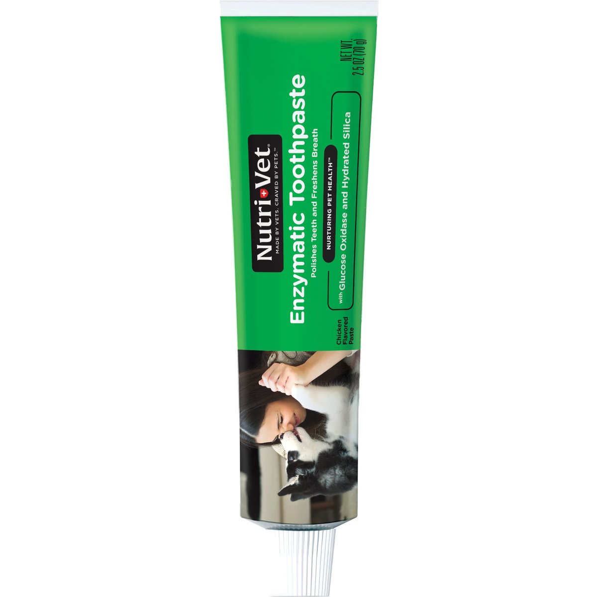 Nutri-Vet Chicken Flavored Enzymatic Dog Toothpaste, 2.5-oz tube