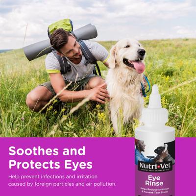Show full view: Nutri-Vet Dog Eye Rinse & Drops for Dogs, 4-fl oz bottle slide 3 of 12