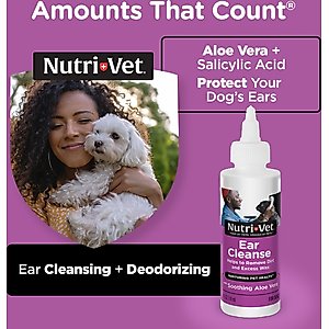 Nutri-Vet Ear Cleanse for Dogs, 8-fl oz bottle