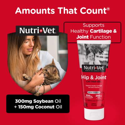 Show full view: Nutri-Vet Extra Strength Salmon Flavored Gel Joint Supplement for Cats, 3-oz tube slide 6 of 11