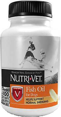 Show full view: Nutri-Vet Fish Oil Dog Softgels, 100 count + Nutri-Vet Shed Defense Dog Soft Chews, 5.3-oz bag slide 2 of 7