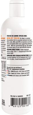Show full view: Nutri-Vet Fish Oil Omega-3 Liquid Skin & Coat Supplement for Dogs, 12-fl oz bottle slide 4 of 9