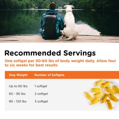 Show full view: Nutri-Vet Fish Oil Softgels Skin & Coat Supplement for Dogs, 100 count slide 6 of 11