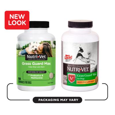 Show full view: Nutri-Vet Grass Guard Max Chewable Tablets Urinary & Lawn Protection Supplement for Dogs, 150 count slide 4 of 11